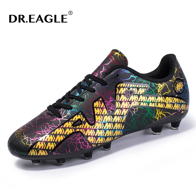 

DR.EAGLE Professional Adult Soccer Shoes Youth Grass Spikes Training Sneakers Men And Women The Same Size 35-45 Boots Football