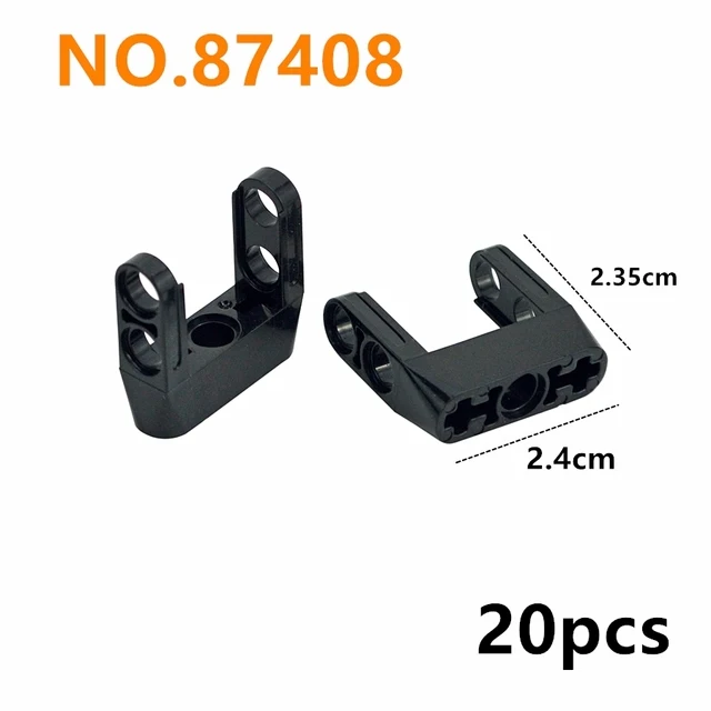 Enhanced Building Block Connector Accessories - Technical Parts for Creative Construction Toys