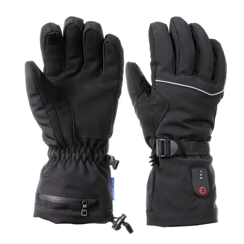 

Heated Gloves Rechargeable 3 Heating Levels Adjustable Waterproof Electric Gloves Heating Gloves Soft Touchscreen For Hiking