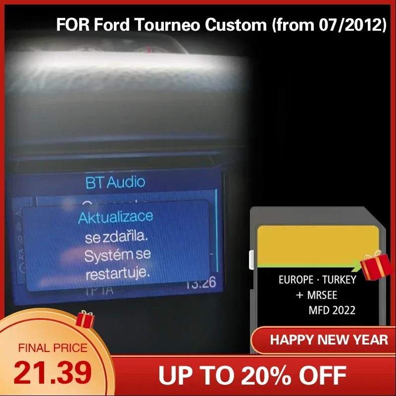 Mfd 2022 Germania Europa Navigazione Per Ford Tourneo Custom (Dal 07/2012) Sat Nav Memory Card