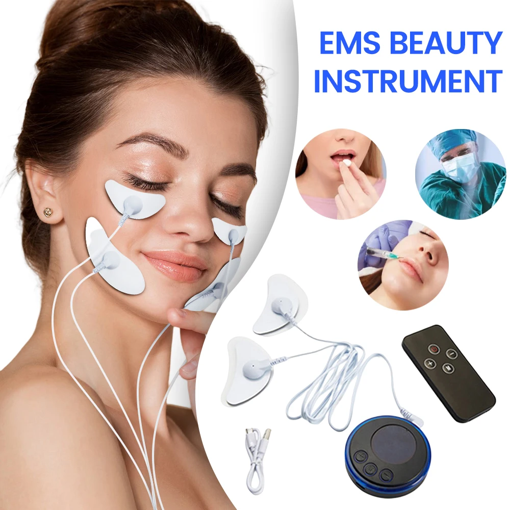

1Set EMS Facial Massager Current Muscle Stimulator Facial Lifting Eye Beauty Care Neck Face Lift Skin Tightening Anti-Wrinkle