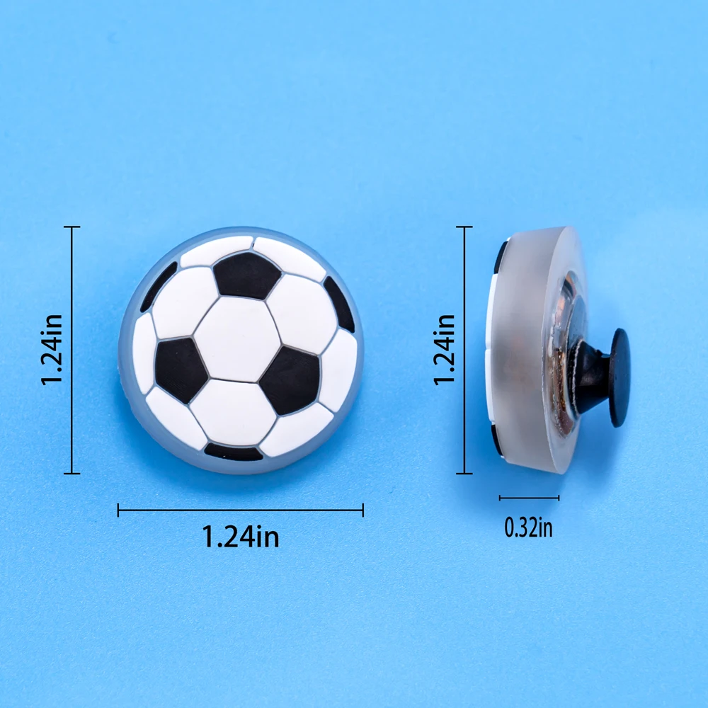 Sports LED Shoe Charms - Football & Basketball Themed Decoration Accessories