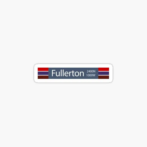

5 шт., автомобильные наклейки Fullerton L Stop для ноутбука, мотоцикла, дома