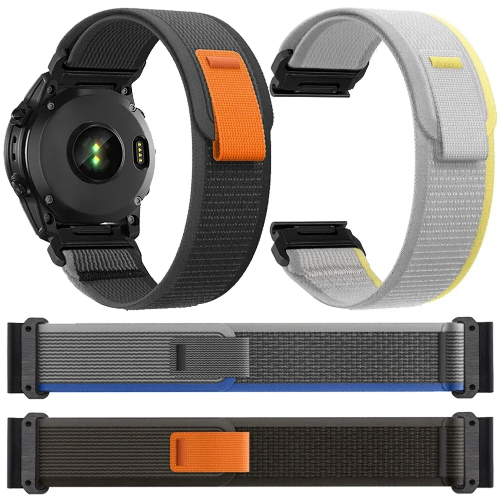 

22/26mm Trail Loop Nylon Strap for Garmin Instinct 2X Forerunner 965 935 S60 S62 S70 Wristband Quick Release Braided Sport Belt