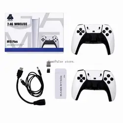 GamePulse 4K Retro Gaming Console with 20,000+ Preloaded Games and Wireless Controllers - USB Type - C (M15 - 128GB)
