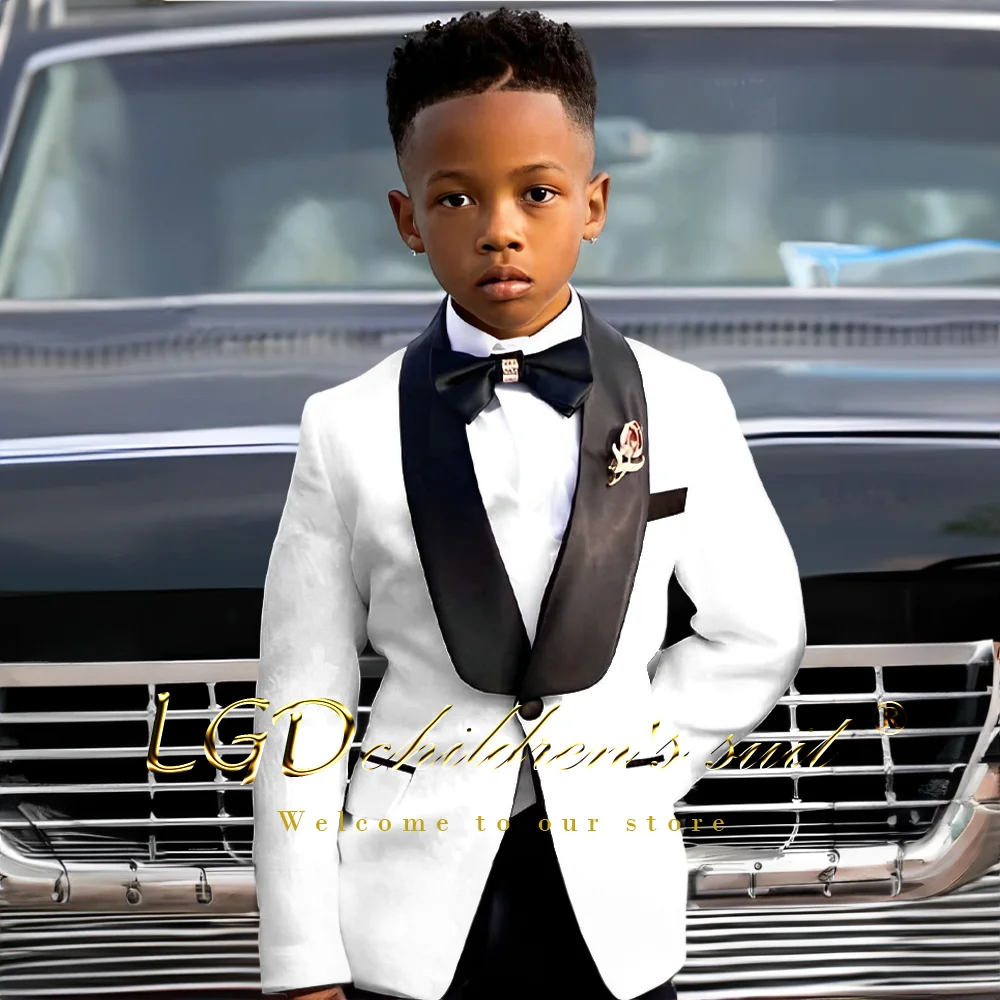 Boy Shawl Collar 2-piece Wedding Suit suitable for 2 to 16 years old