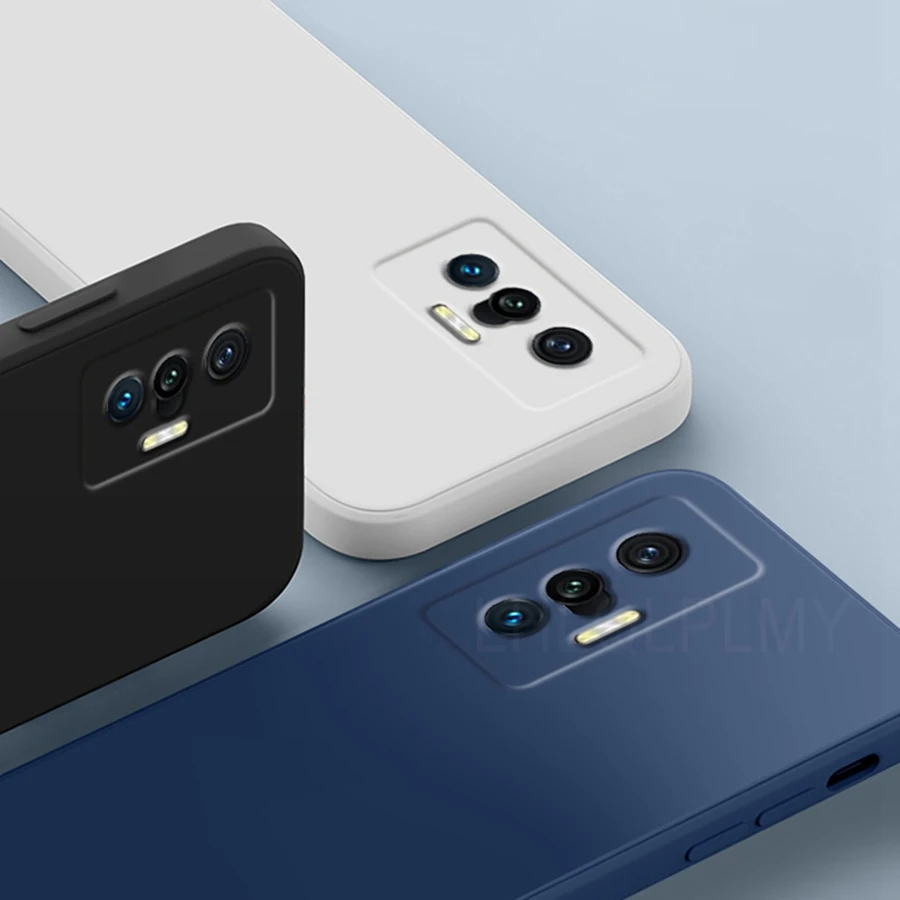 Enhanced Liquid Silicone Soft Phone Case - Square Design