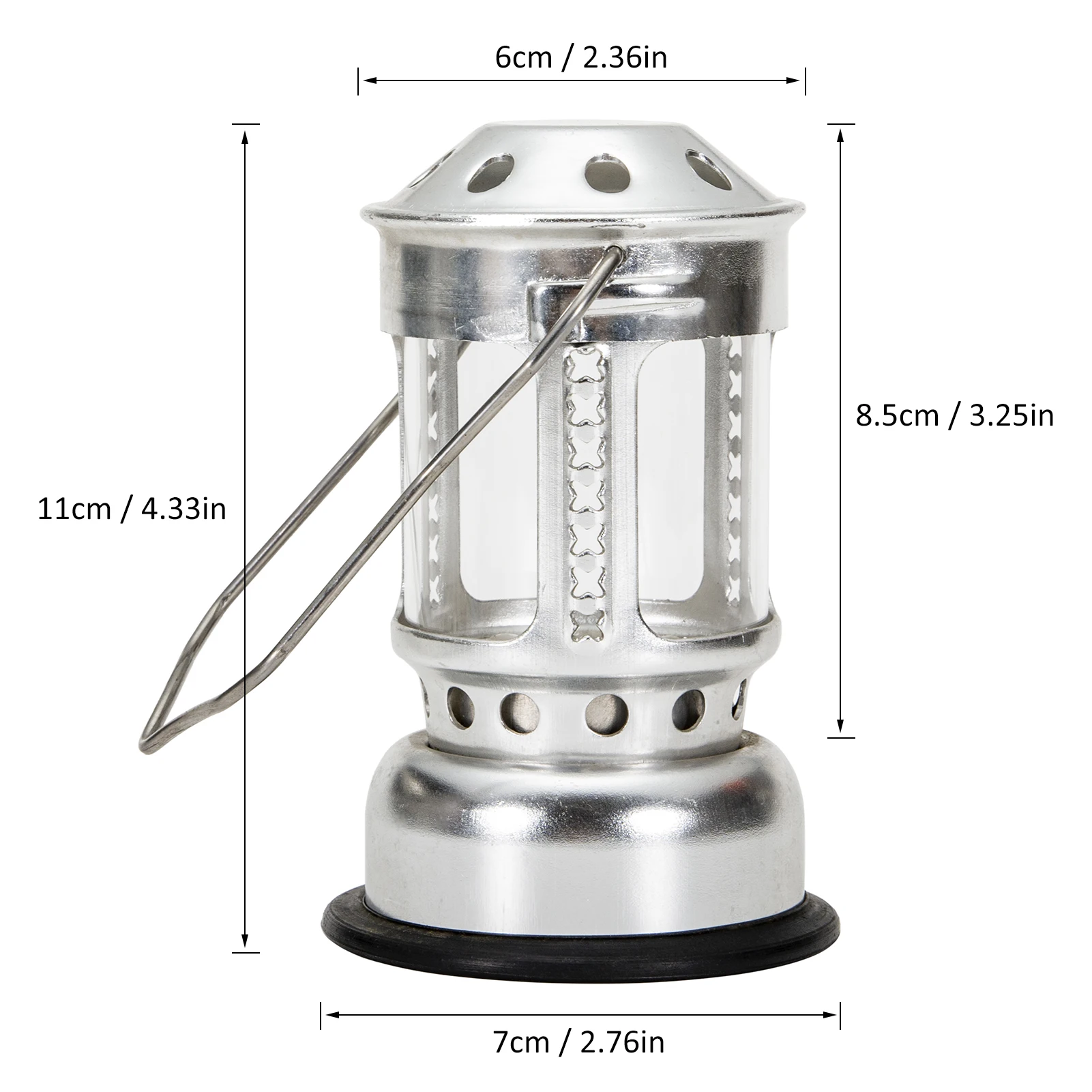 Camping Candle Lantern Aluminium Alloy Night Emergency Lantern for Outdoor  Fishing Hanging with Hanging Candlestick Design