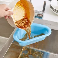 Multifunctional Drain Basket Swan Drain Basket General Fruit and Vegetable Basket Shelf Strainer Sink Kitchen Leftover Sink 1