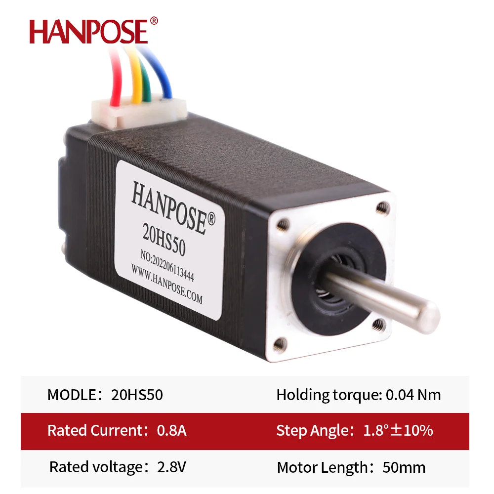 Stepper Motor HANPOSE Nema 8 Stepper Motor 20HS24 20HS34 20HS40 20HS50 0.8A 12mN.m 20 Series stepper motor For game machines