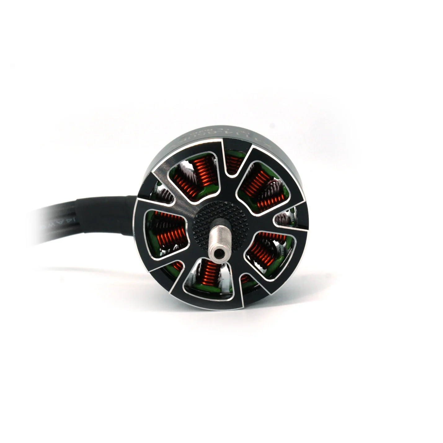 Moteur sans balais 4115 650KV installé sur un bras de drone, avec hélice de 16 pouces visible pour levage lourd.