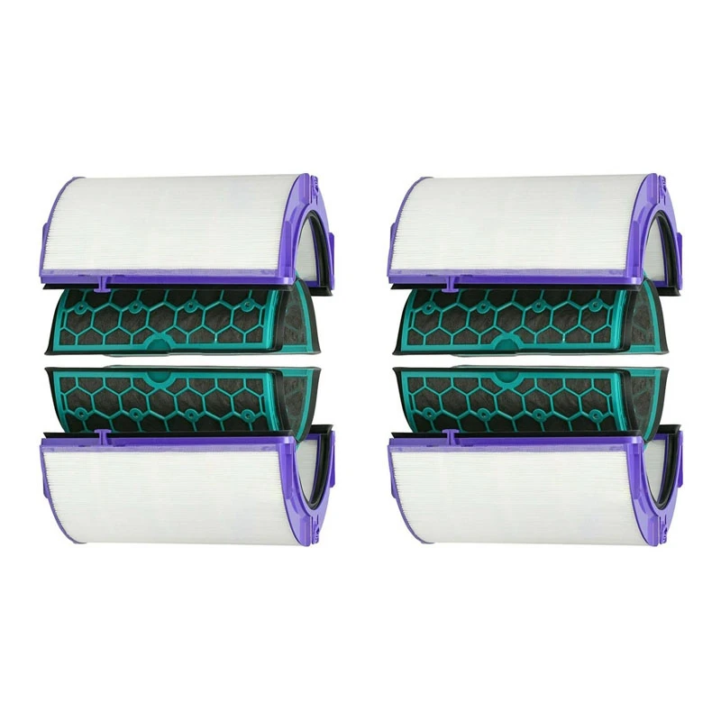 

Hot TOD-2X For Dyson Hp04 Tp04 Dp04 Sealed Two Stage Air Purifier Hepa & Carbon Filter Set