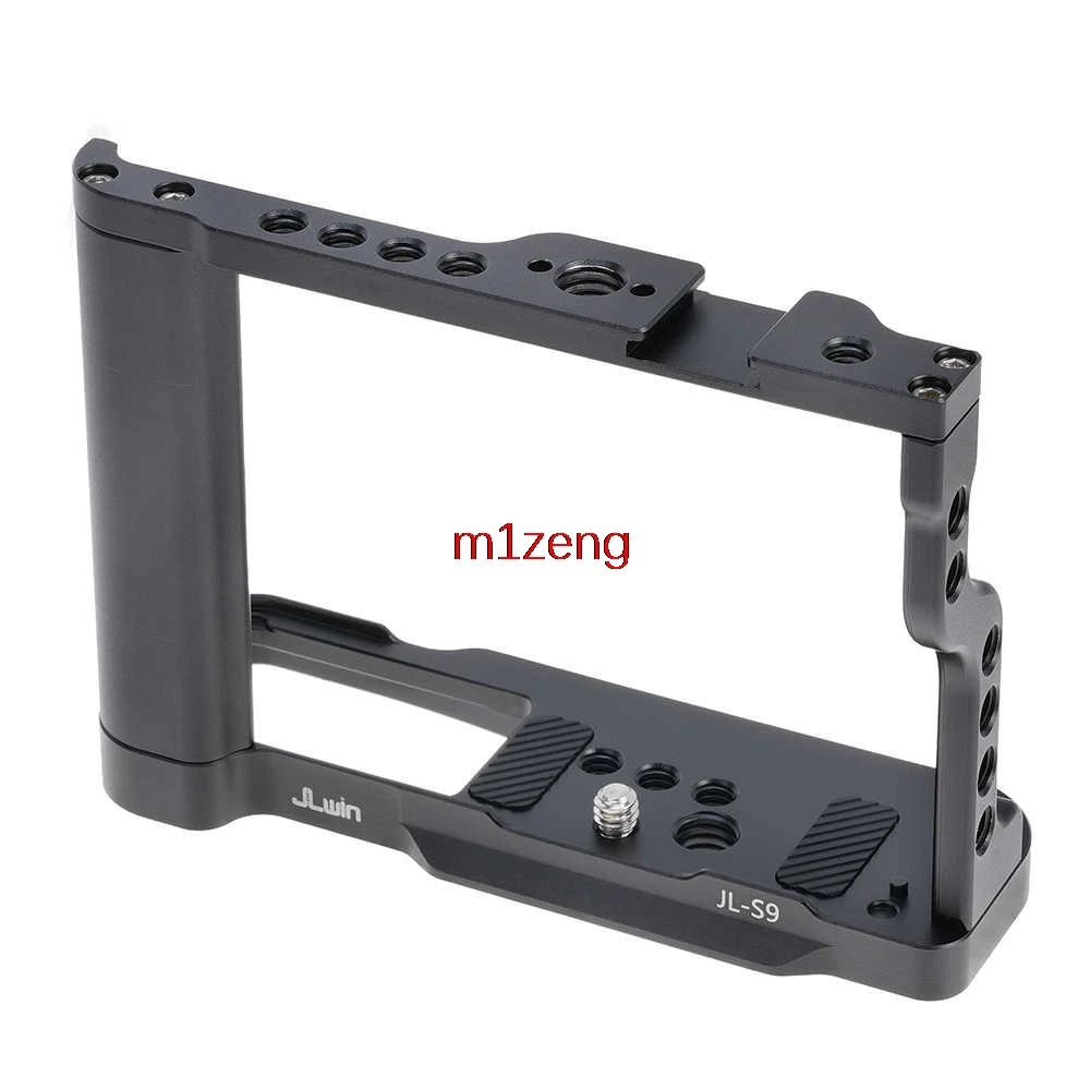 Alloy Rabbit cage Rig Handle Film Arm support bracket Stabilizer for Panasonic Lumix DC-S9 camera video led microphone tripod