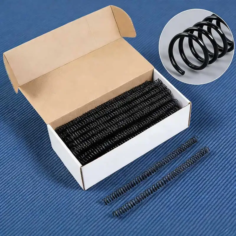 100개 A4 46홀 링 바인더 코일 DIY 노트북 바인딩 링 전화선 스네이크 북 링 사무용품 바인더 링