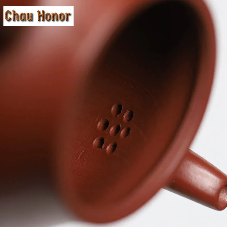 200ml High-end Yixing Purple Clay Teapots Handmade Pear Shape Pot Raw Ore Mud Tea Making Kettle Chinese Zisha Tea Set Decoration