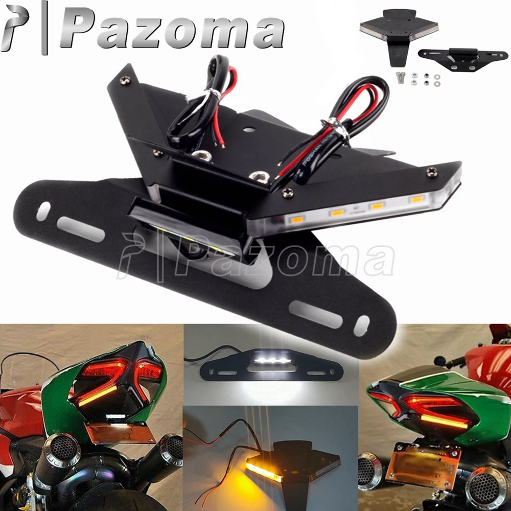 Portatarga Posteriore Led Coda Ordinata Eliminatore Parafango Per Ducati Panigale V4 R S 2018-2022 Streetfighter V4 V4S V2 2020-2022