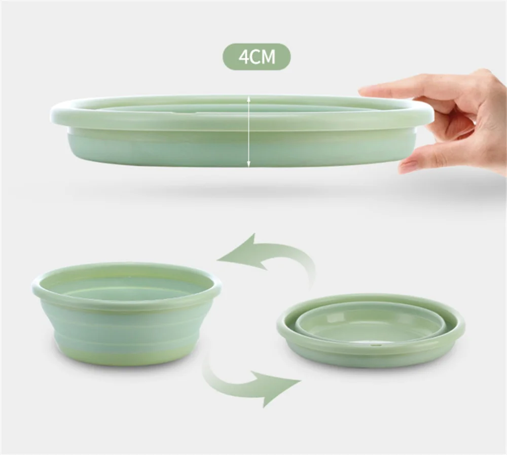 Portable Foldable Basin Silicone Travel Folding Wash Laundry Basin Safe Durable Foldable Easy to Store Bathroom Supplies