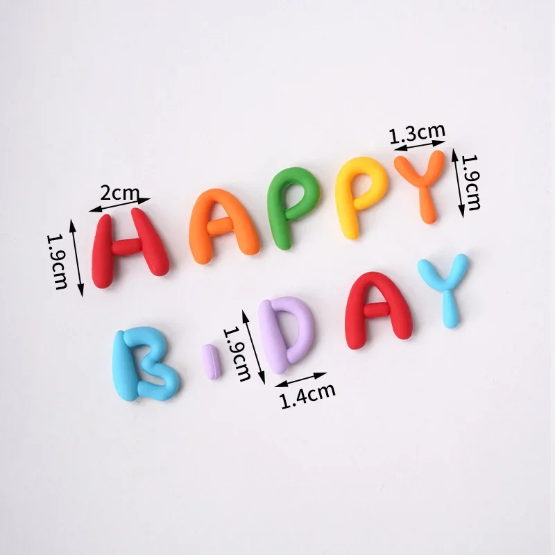 1 Set Alles Gute zum Geburtstag Kuchen Topper Bunte Buchstaben Einsatz Für Cupcake Dessert Dekoration Kinder Geburtstag Party Decor Backen Werkzeuge – Detail 2