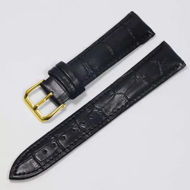Premium Genuine Leather Watch Band - High-Quality Brown Strap