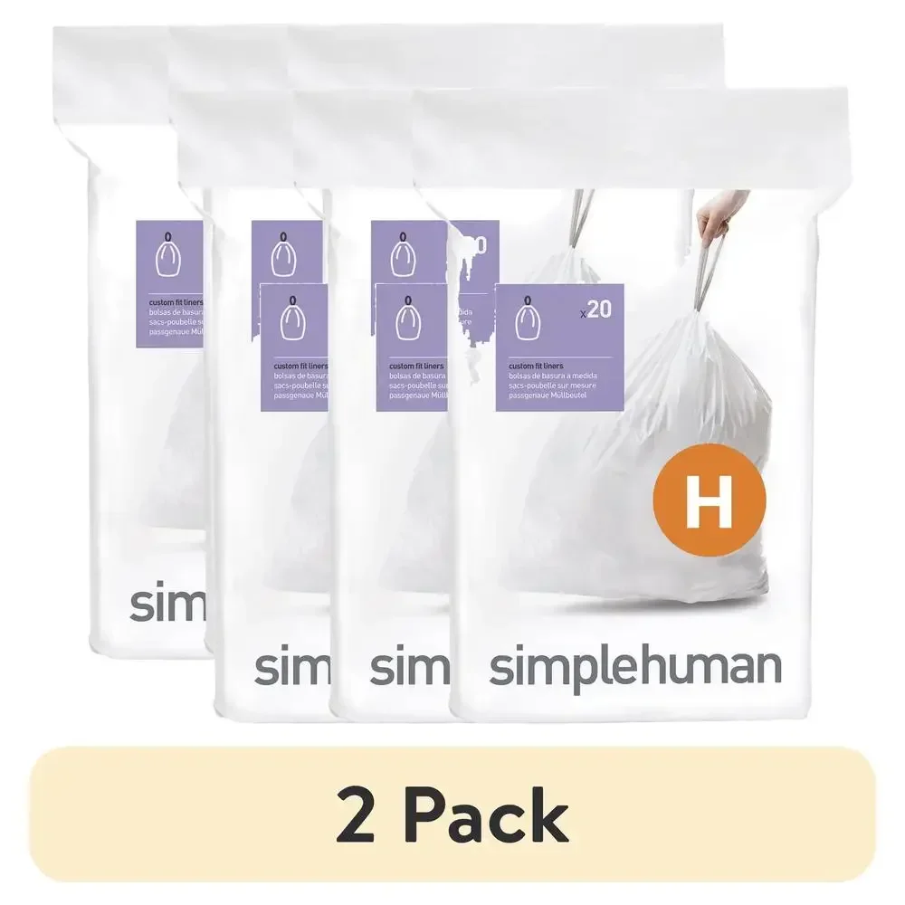 Pack Custom Fit Drawstring Trash Bags 60 Count 35L Gal