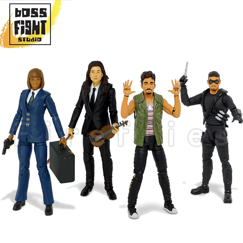

1/18 3.75inches Boss Fight Studio Action Figure The Umbrella Academy Vanya Diego Klaus Cha Cha Anime Toy Free Shipping
