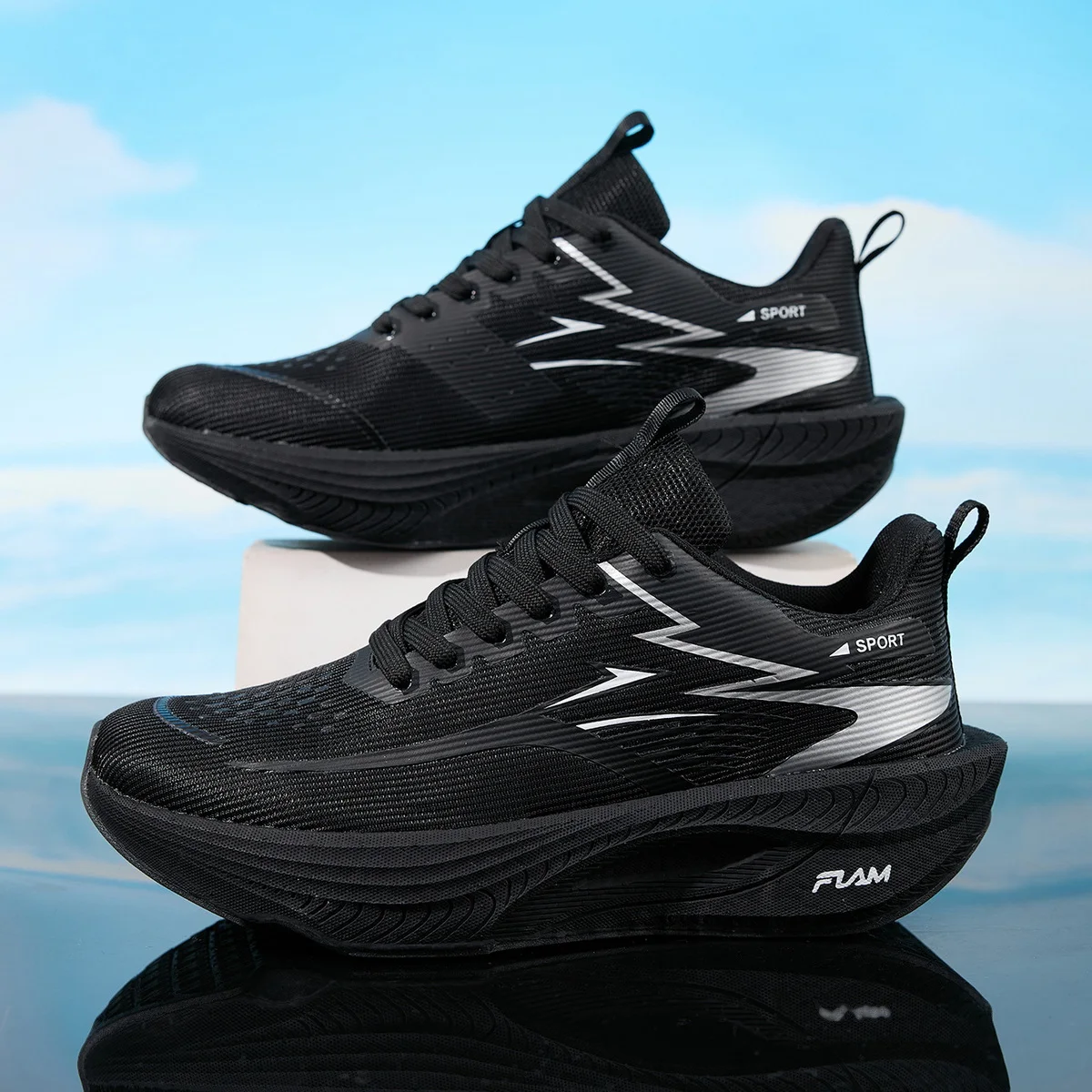 Herren-Sport-Laufschuhe, lässig, Marathon, atmungsaktiv, leicht, bequem, sportlich, rutschfest, für Damen im Freien