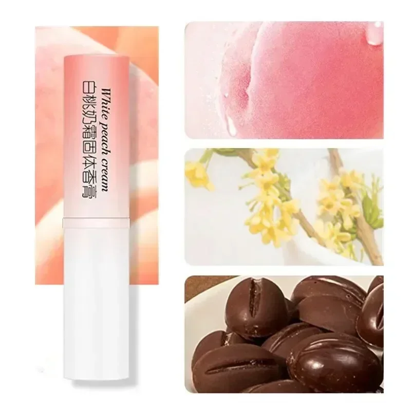 

Sdatter 1pc Cute Peach Body Solid Balm Solid Perfumes Balm Men Women Mini Fragrances Long Lasting Natural Fresh Deodorants