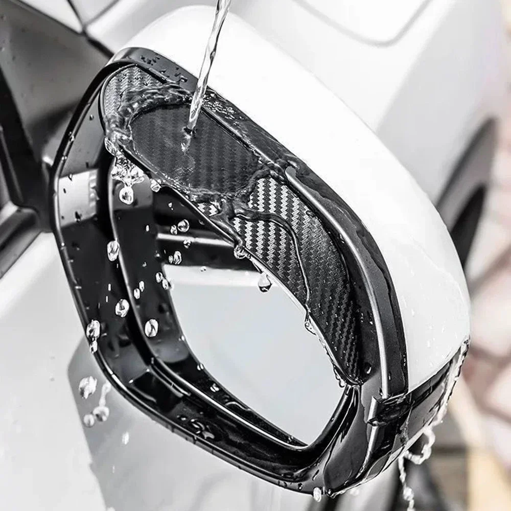 Carbon Fiber Car Rearview Mirror Eyebrow Rain Cover 2Pcs for Suzuki IGNIS Car Accessories rearview mirror rain shield rearview mirror rain eyebrow car rearview mirror visor rearview mirror rain guard rearview mirror visor