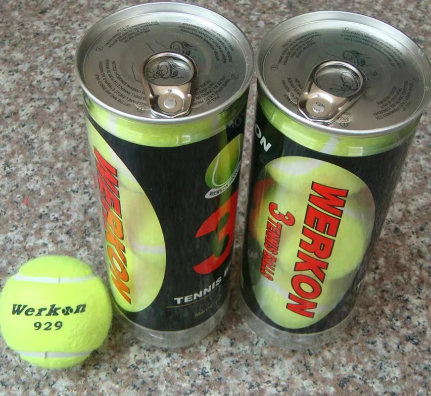 929-Shaped Barreled Tennis Three-Ball Wear-Resistant and Durable Portable Can with Wear-Resistant Tube