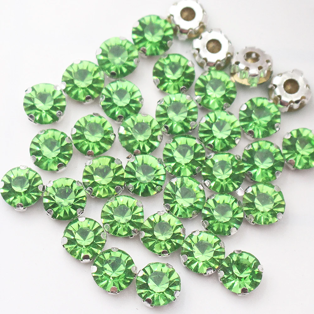 Shimmering Crystal Glass Silver Rhinestones for DIY Clothing and Fabric Crafting