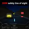 10pcs 3*8cm Car Bumper Reflective Stickers Reflective Warning Strip Tape Secure Reflector Stickers Decals Safety Warning 4