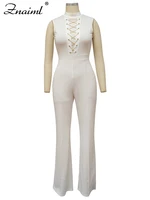 Znaiml Office Lady Jumpsuit High Waist Elegant Black One Pieces Chain Short Sleeve Straight Wide Leg Romper Birthday Overalls - Image 5