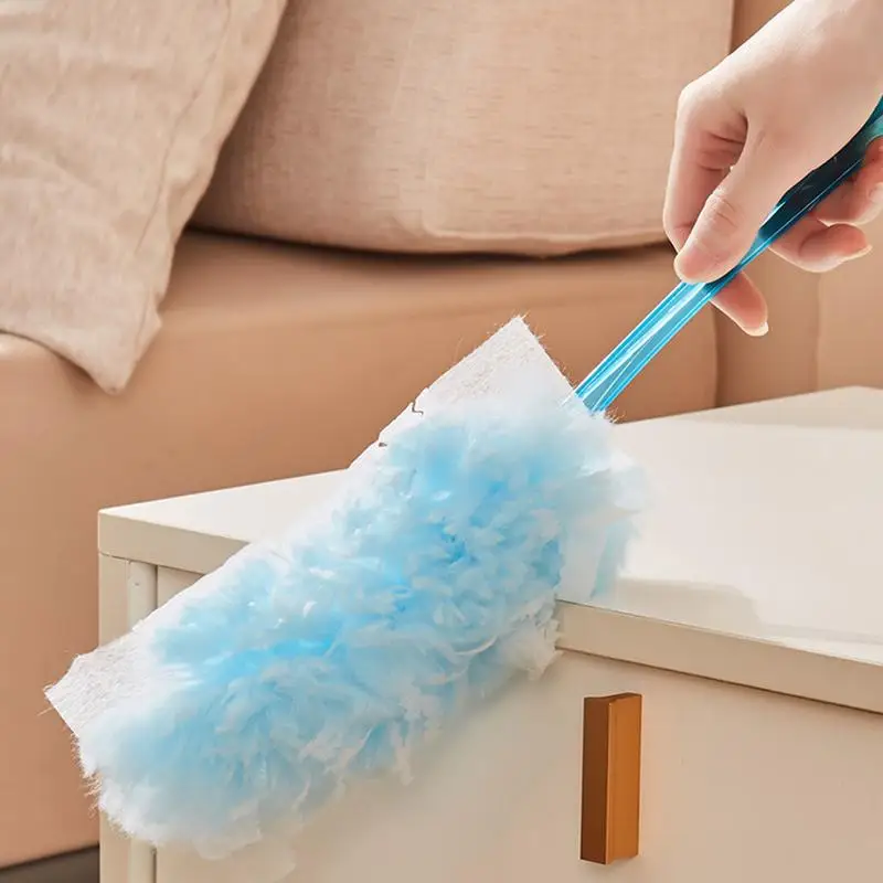 Duster With Handle Wash-Free Home Cleaning Duster Handheld Electrostatic Adsorption Dust Cleaner With Hanging Hook Dropshipping images - 6