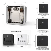 Chauffe-eau au gaz propane/GPL blanc, nouvelle conception, 10L/min, pour caravanes et camping-cars, 20kW, électrique, sans réservoir, échangeur de chaleur en cuivre, LED 3