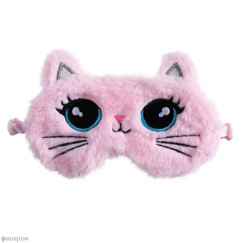 Koala Sleep Eye Band Plush Sleeping Eye Mask For Kids Cute Travel Soft Animal Women Cover Blindfold Shade Rest Eyepatch Cat