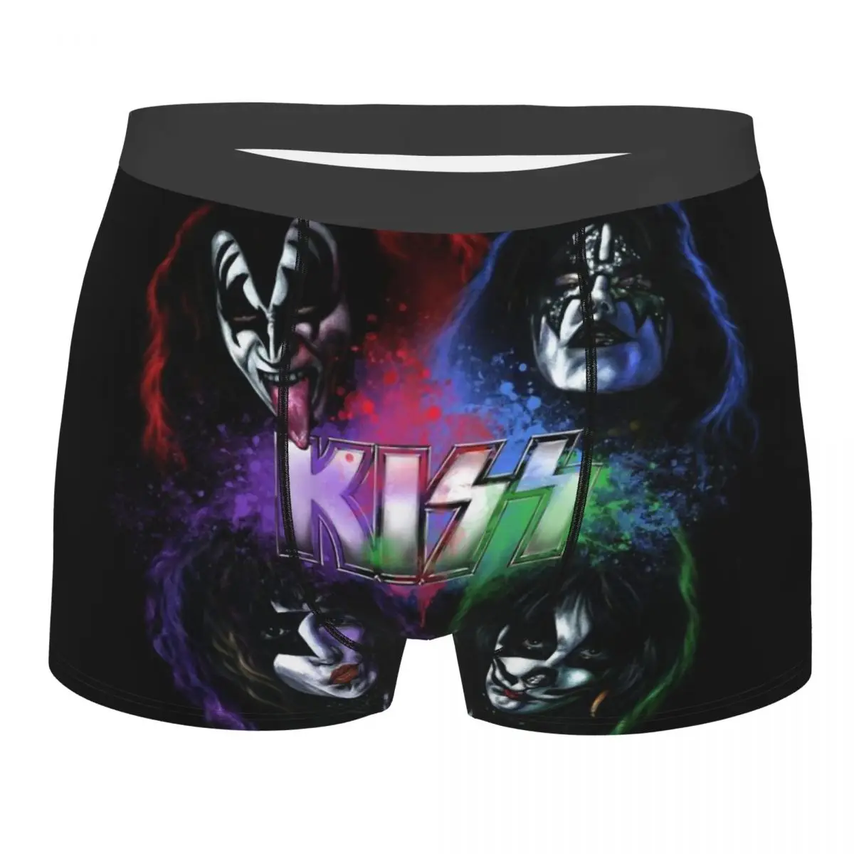 The Demon Kiss Band Gene Simmons Accessories Crew Men's Boxer Briefs special Highly Breathable Underwear 3D Print Shorts