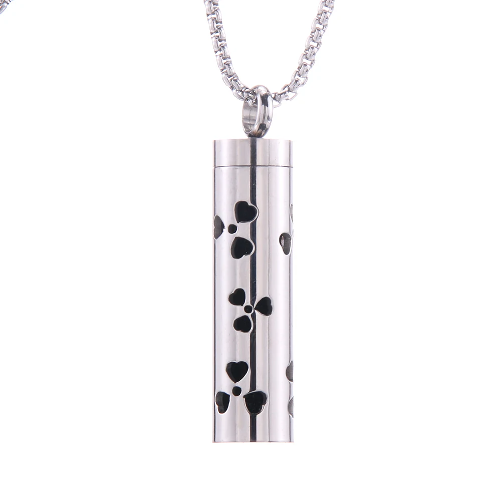Aromatherapy Diffuser Necklace - Stainless Steel Open Locket with Essential Oil Scent