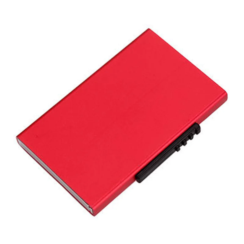 Minimalist Card Wallet Aluminum Card Holder Slim Case Pops Up for Men Women Boxes Event Party X-32