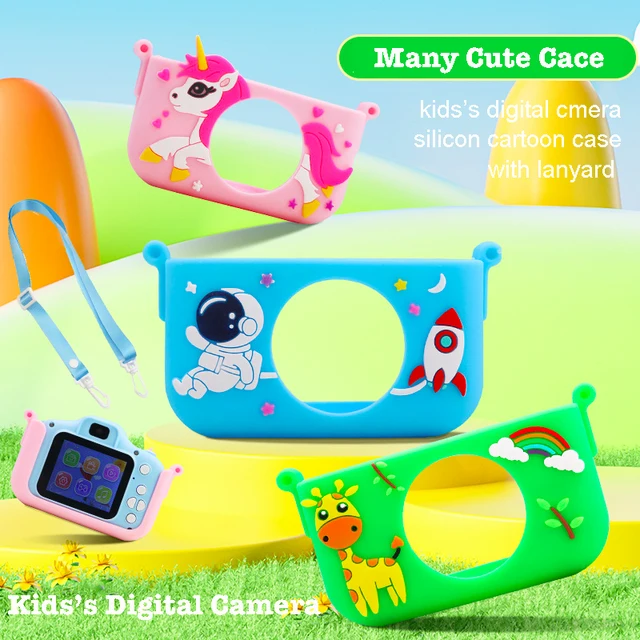 Câmera digital infantil de desenho animado