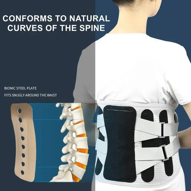 Lumbar Support Belt Disc Herniation Orthopedic Strain Pain Relief Corset For Back Posture Spine Decompression Brace 2