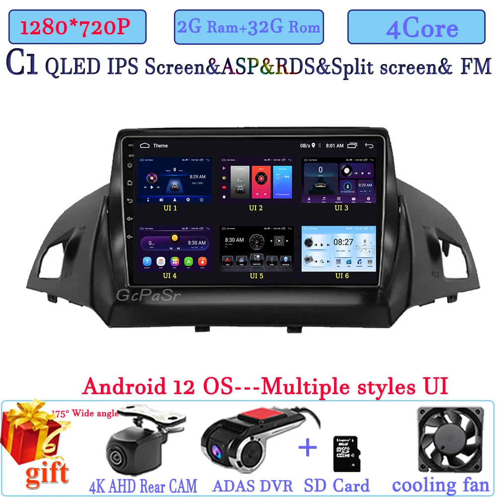 car video player with bluetooth Android 11  Car Radio  Player For Ford Kuga 2 Escape 3 2012 - 2019 Car Radio Multimedia Video Player Navigation best buy car audio Car Multimedia Players