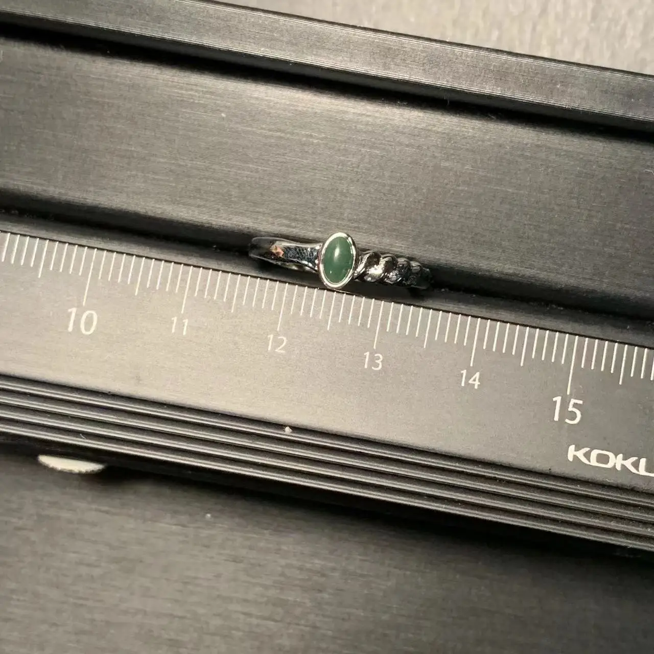 MM Natural Green Jade Ring  Adjustable Female Jewelry for Women Gift Wholesale High Quality Vintage Fine