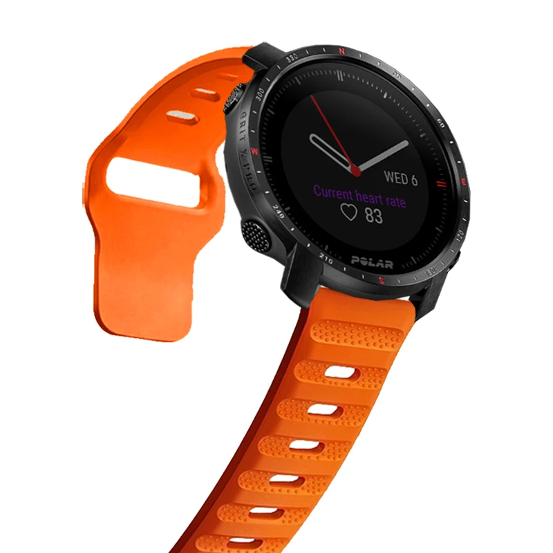 Cinturino Cinturino Uhgbsd Per Polar Ignite 3 Titanium Sport Silicone Band Grit X Pro Titan/Vantage M2 M/Ignite 2/Pacer Wristband