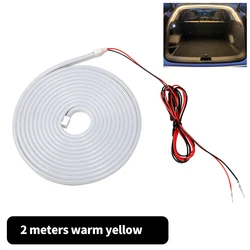 High Brightness 12V DIY LED Interior Light Strip (2M Yellow light)