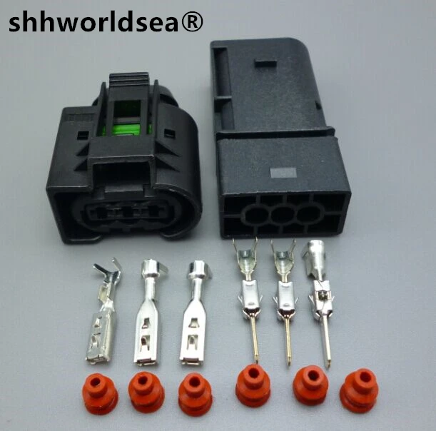 Shhworldsea 3 Pin 1743271-2 водонепроницаемый гнездовой разъем для автомобиля электрический