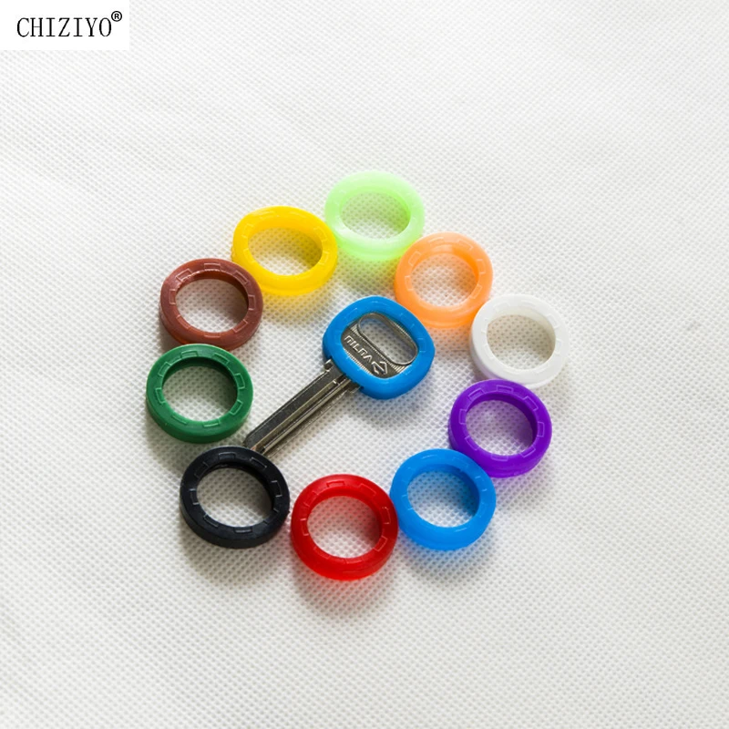 Key Case Cover 10pcs Hollow Silicone Key Cap Covers Topper Keyring