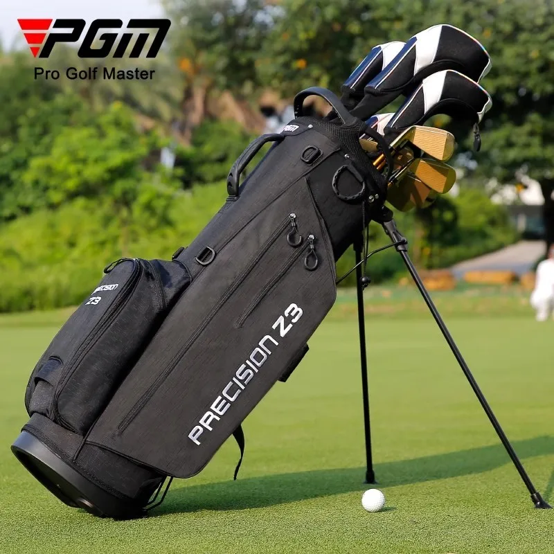 Super Lightweight Portable Waterproof Travel Golf Stand Bag with Rain Cover Can Hold A Full Golf Set of Club in Black Gray Blue