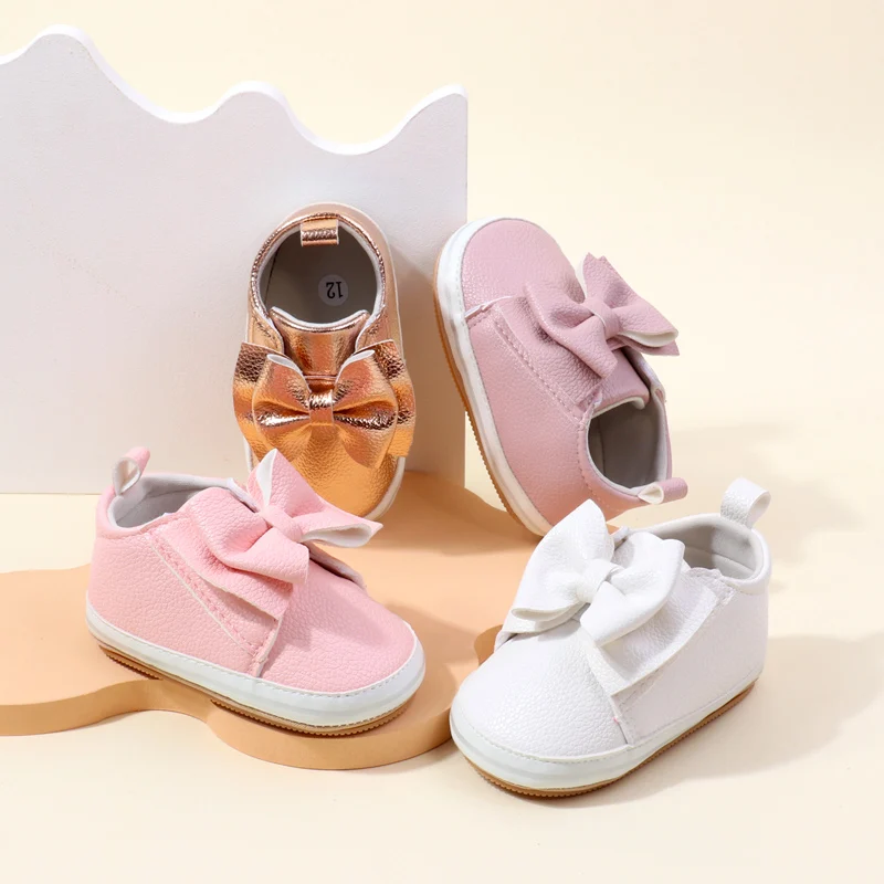 Baby Girl Shoes Soft PU for 0-9-18 Months Toddler Prewalking Outdoor Beautiful Cute Butterfly Bowknot BXC4143 baby shoes,soft sole shoes