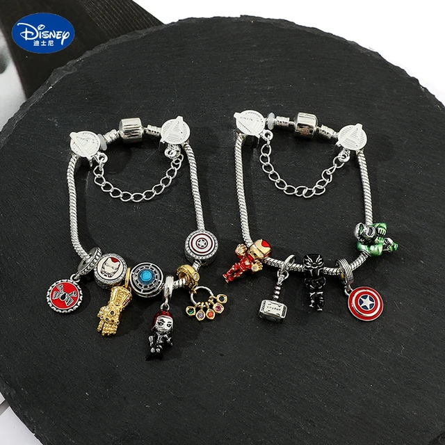 Superhero Spiderman Beads Bracelet Avengers Charm Enamel Crystal Pendant  Bangles for Women Jewelry Accessories Bracelet - AliExpress