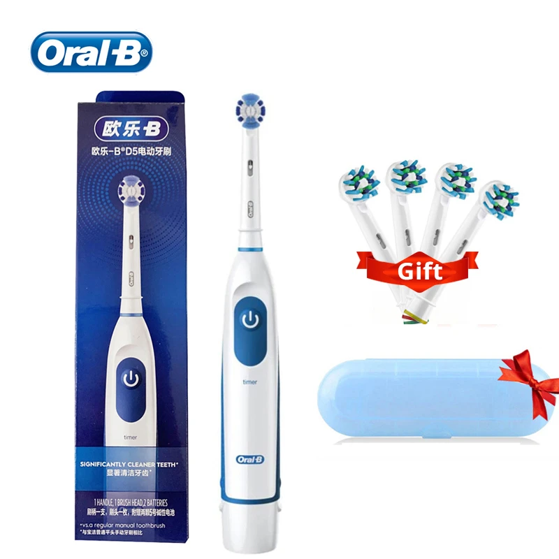 Oral B Elektrische Tandenborstel Roterende Precisie Batterij Soort Sonische Tandenborstel Voor Volwassen Met Travel Case|Elektrische Tandenborstel| - AliExpress